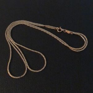 14K Stamped Gold 24 inch Chain